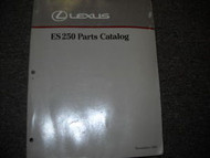 1989 1990 Lexus ES250 ES 250 Parts Catalog Manual OEM