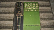 1960 Dodge Truck P Series Truck Service Shop Repair Workshop Manual OEM Factory