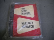 1960 Ford Mercury & Monarch Service Shop Repair Workshop Manual CDN OEM Book 60