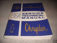 1964 CHRYSLER MOPAR IMPERIAL Service Shop Repair Manual NEW REPRINT