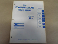 1964 Evinrude Service Shop Repair Manual 28 HP Speeditwin OEM Boat x