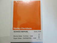 1970 1971 1972 Harley Davidson Electra Super Glide Service Repair Manual Set NEW