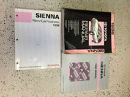 1998 Toyota Sienna Van Service Shop Repair Manual Set OEM W Wiring + Features Bk