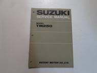 1972 Suzuki Model TM250 Service Repair Manual MINOR STAINS FACTORY OEM BOOK 72 