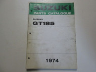 1974 Suzuki Motorcycle GT185 Parts Catalog Manual Book OEM 1974