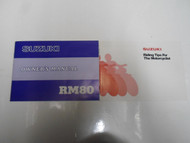 1978 Suzuki RM80 Owners Manual 2 VOL SET FACTORY OEM BOOK 78 DEALERSHIP 