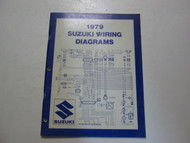 1979 Suzuki Motorcycle N Models Wiring Diagrams Manual WORN FADED FACTORY OEM 79
