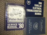 1980 Cadillac BROUGHAM DEVILLE ELDORADO FLEETWOOD SEVILLE Service Manual Set