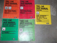 1980 Mercury Bobcat Granada Monarch Repair Service Shop Manual Set Factory