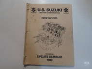 1980 Suzuki New Model Technical Update Seminar Manual MINOR STAINS FACTORY OEM 