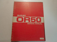 1980 Suzuki OR50 OR 50 Service Shop Repair Manual FADING WORN FACTORY OEM DEAL