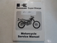 1997 1999 2000 Kawasaki Super Sherpa Motorcycle Service Manual WORN DAMAGED OEM
