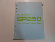 1980s Suzuki SP250 Supplementary Service Manual LOOSE LEAF MISSING COVER DEAL