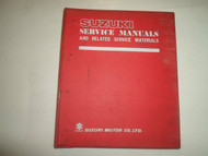 1981 1982 Suzuki GS250T Service Repair Manual W/SUPP 2 VOL SET BINDER OEM 82