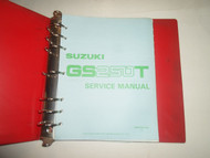 1981 1985 Suzuki GS250T GS300L Service Repair Manual RED BINDER MINOR STAINS