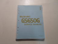1981 82 1983 Suzuki GS650G GL GZ GLZ GD GLD MD Service Manual LOOSE LEAF OEM 