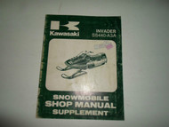 1981 Kawasaki Invader SS440 A3A Snowmobile Shop Manual Supplement FACTORY OEM x