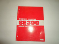 1981 Suzuki Generator SE300 Service Repair Shop Manual MINOR WEAR DAMAGED OEM 81