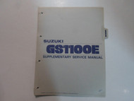 1981 Suzuki GS1100E Supplementary Service Manual LOOSE LEAF STAINED OEM BOOK 81