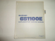 1981 Suzuki GS1100E Supplementary Service Manual LOOSE LEAF STAINED OEM JANUARY