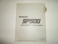 1981 Suzuki SP500 Supplementary Service Manual LOOSE LEAF FACTORY OEM DEALERSHIP