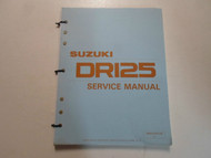 1982 1983 1984 Suzuki DR125 Service Repair Manual LOOSE LEAF MINOR STAINS OEM 