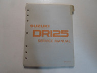 1982 1983 1984 Suzuki DR125 Service Repair Manual LOOSE LEAF MISSING PAGES COVER