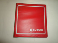 1982 1983 1984 Suzuki SP125 D E Supplementary Service Manual BINDER FACTORY OEM