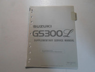 1982 Suzuki GS300L Supplementary Service Manual 2nd Edition LOOSE LEAF 82 DEAL