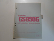 1982 Suzuki GS850G Z Supplementary Service Manual MINOR STAINS LOOSE LEAF 82 