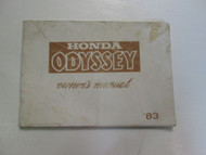 1983 Honda Odyssey Owners Manual Factory OEM Book Dealership Used 83