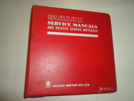 1983 Suzuki DR125 Service Repair Manual w/SUPP 2 VOLUME SET BINDER MINOR STAINS 