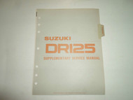 1983 Suzuki DR125D Supplementary Service Manual MISSING PAGES COVER FACTORY DEAL
