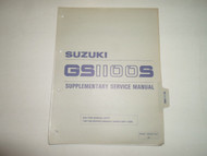 1983 Suzuki GS1100S Supplementary Service Manual LOOSE LEAF STAINED OEM BOOK 83