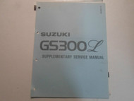 1983 Suzuki GS300LD Supplementary Service Shop Manual STAINS LOOSE LEAF BOOK 83 
