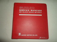 1984 1985 Suzuki GS750E/ES Service Manual w/SUPP 2 VOL SET BINDER STAINED OEM 