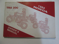 1984 Honda Four TRX 200 TRX200 Operators Owner Owners Manual Brand New 