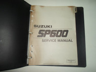 1984 Suzuki SP600 Service Shop Repair Manual BINDER STAINED FACTORY OEM BOOK 84