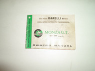 1985 Garello 50 cc Mo-Peds Monza G.T. Single Speed Owners Manual WATER DAMAGED 