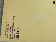 1985 Honda CIVIC CRX SI ELECTRICAL Wiring Diagram EWD Repair Service Shop Manual
