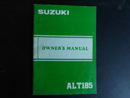 1985 Suzuki ALT185 Owners Operators Manual FACTORY Model F OEM x