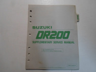 1985 Suzuki DR200 Supplementary Service Repair Manual LOOSE LEAF STAINED OEM 85