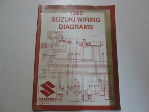 1985 Suzuki Motorcycle F Model Wiring Diagram Manual STAINED FADING