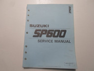 1985 Suzuki SP600 Service Repair Shop Manual MINOR STAINS LOOSE LEAF FACTORY OEM