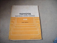 1985 Toyota Van Electrical Wiring Diagram Troubleshooting Manual EWD OEM 