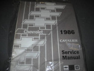 1986 Chevy Chevrolet Cavalier Service Shop Workshop Manual OEM 1986