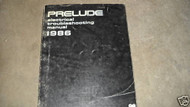1986 Honda Prelude Electrical Troubleshooting Wiring Diagram Manual EWD OEM