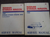 1986 Nissan Stanza Wagon Service Repair Shop Manual Set Factory OEM Books 86