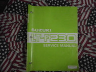 1986 Suzuki LTF230 LT F230 Service Repair Shop Workshop Manual OEM BOOK 86 