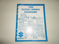 1986 Suzuki Motorcycle A.T.V. G Models Wiring Diagrams Manual MINOR WEAR FACTORY